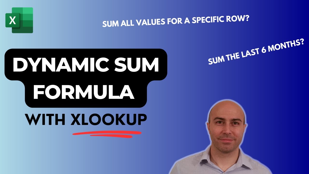 Динамическая формула СУММ с XLOOKUP (с функциями TAKE и DROP)