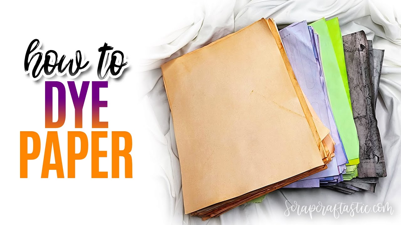 HOW TO DYE Papers with Food Coloring | Junk Journal Pages
