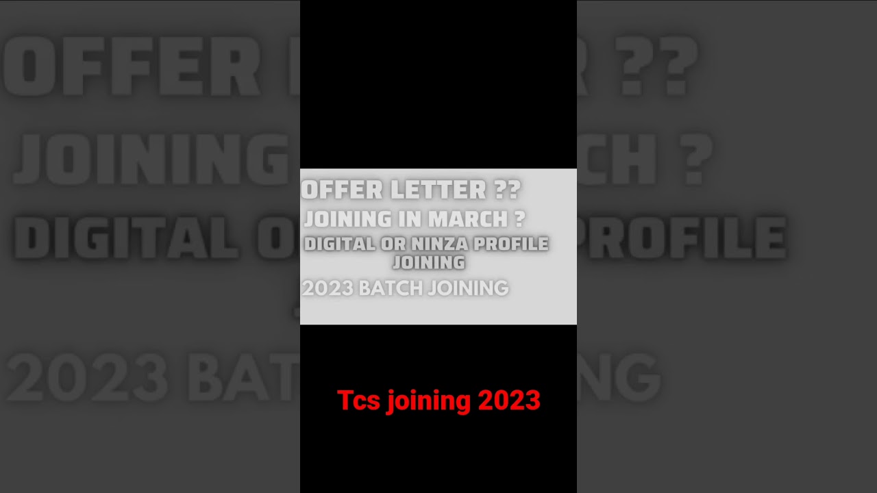 TCS joining in March Onboarding update news #shorts#viral
