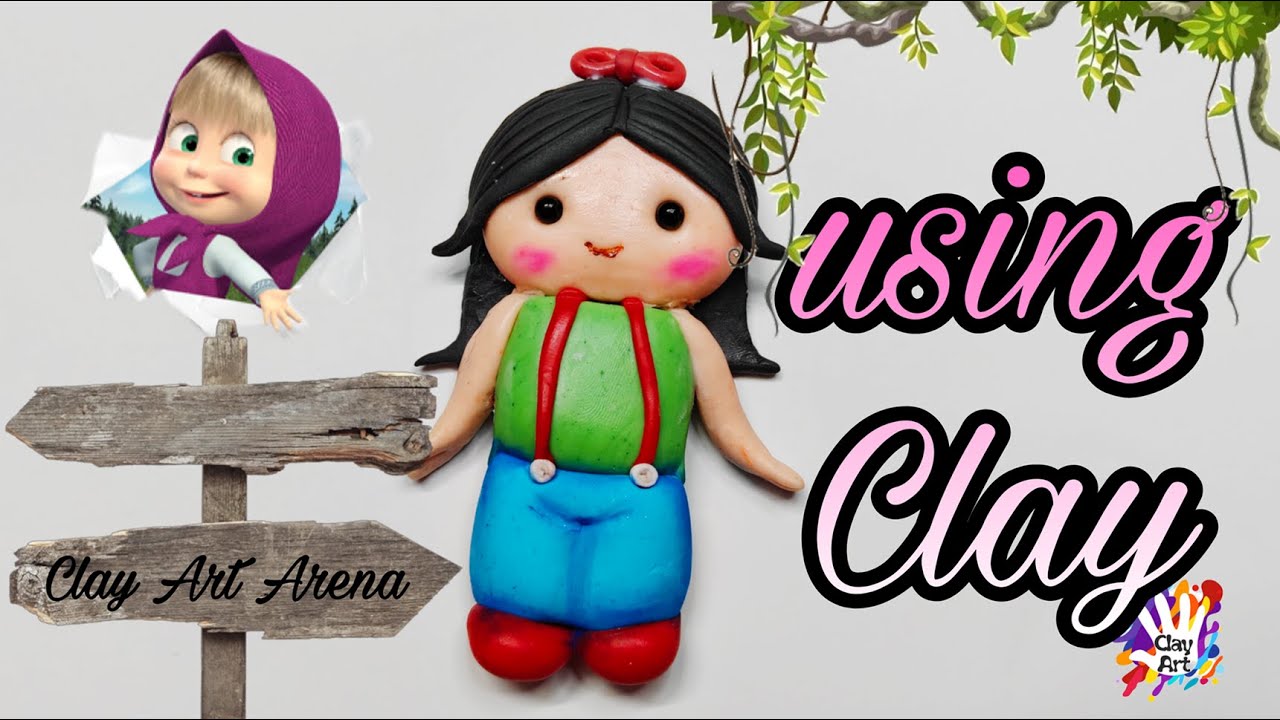 How to make a Cute Baby Doll using Air dry clay | Clayarearena #diy #doll #clayart #craft #clay