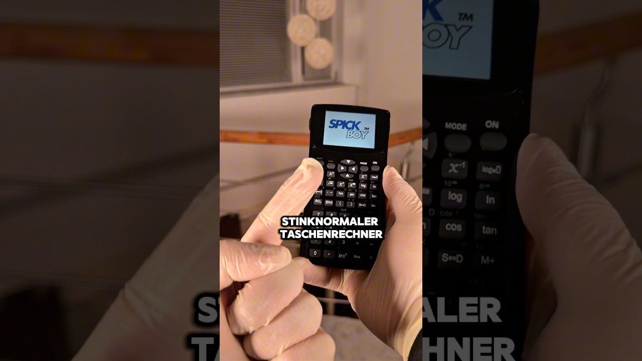 Der Spickboy &ndash; der normalste Taschenrechner der Welt&hellip;🥸👍🏻