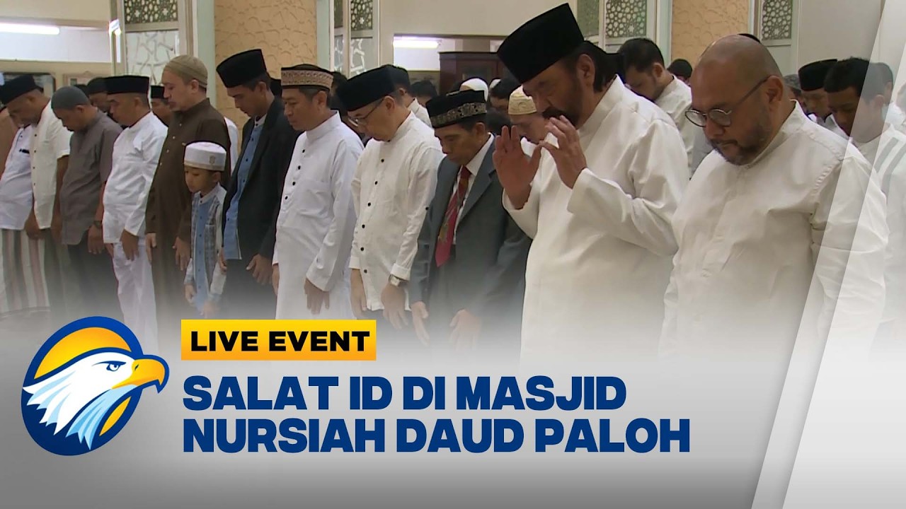 Live Event - Suasana Hangat Salat ID Bersama di Masjid Nursiah Daud Paloh