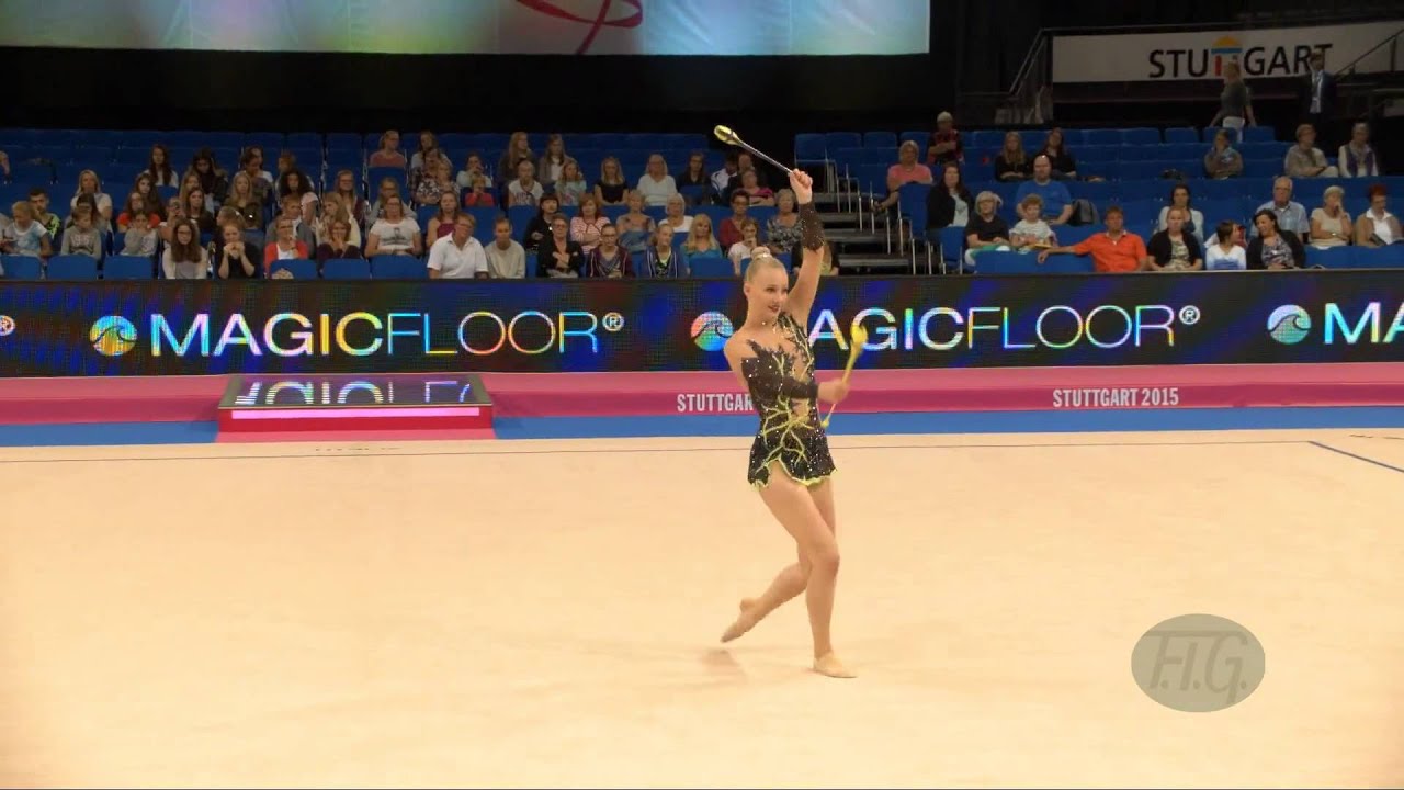 Nicoline SACHMANN (DEN) 2015 Rhythmic Worlds Stuttgart - Qualifications Clubs