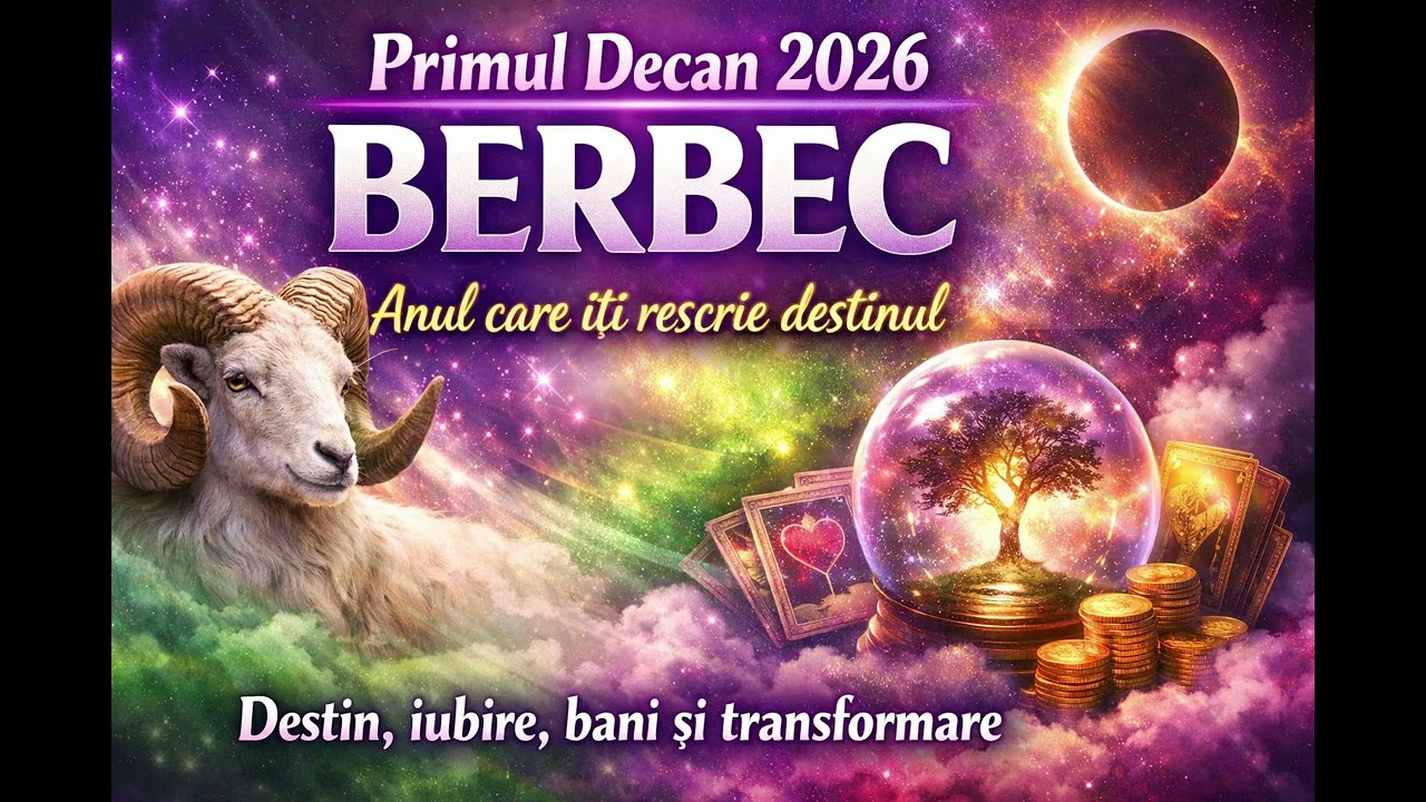 ♈Horoscop BERBEC Primul Decan 2026-Anul care iti rescrie destinul-Destin, iubire, bani, transformare