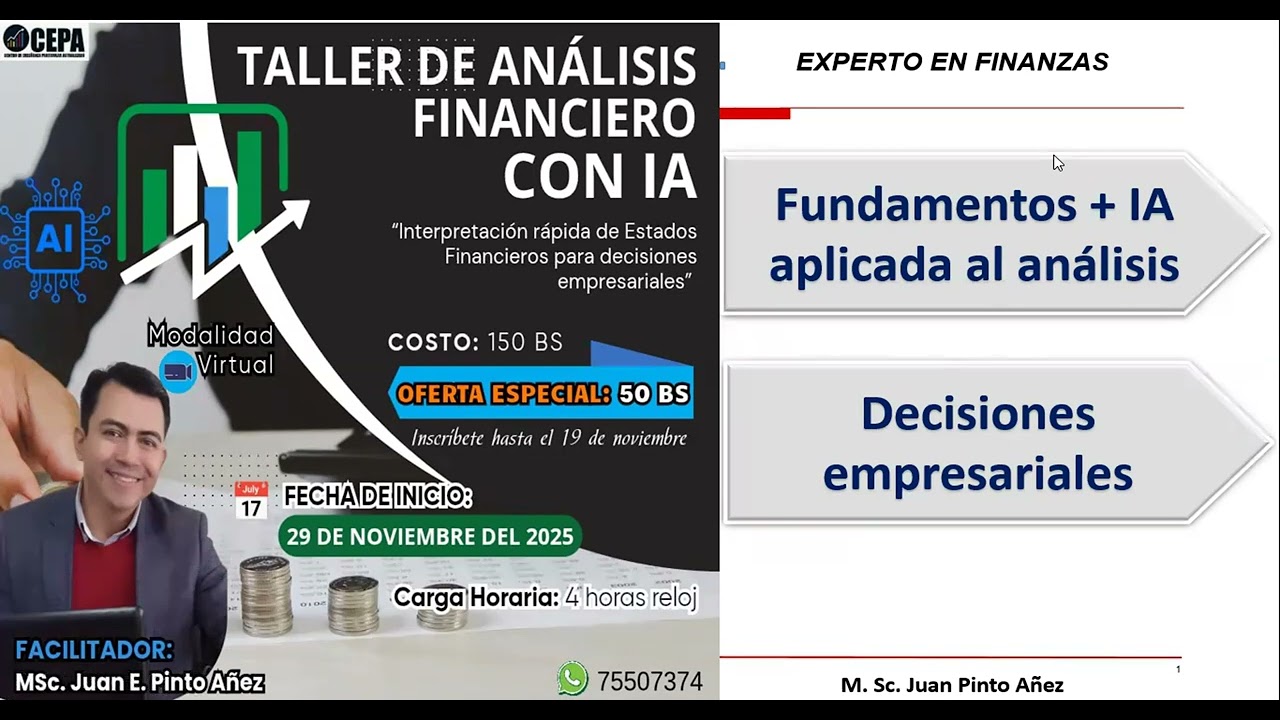 ANÁLISIS FINANCIERO CON IA, PRIMER CLASE