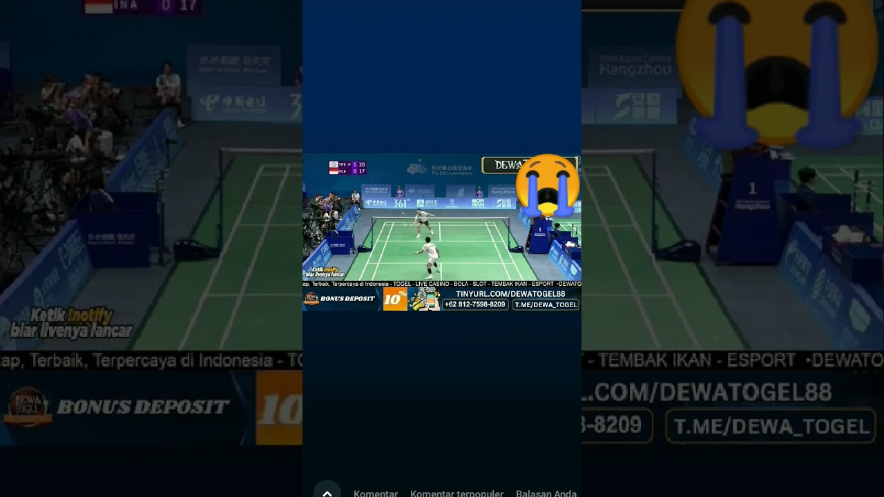 chou ti chen membalas kelahanya di 2018 ..jojo menelan kekalahan terhadap tunggal putra taipei