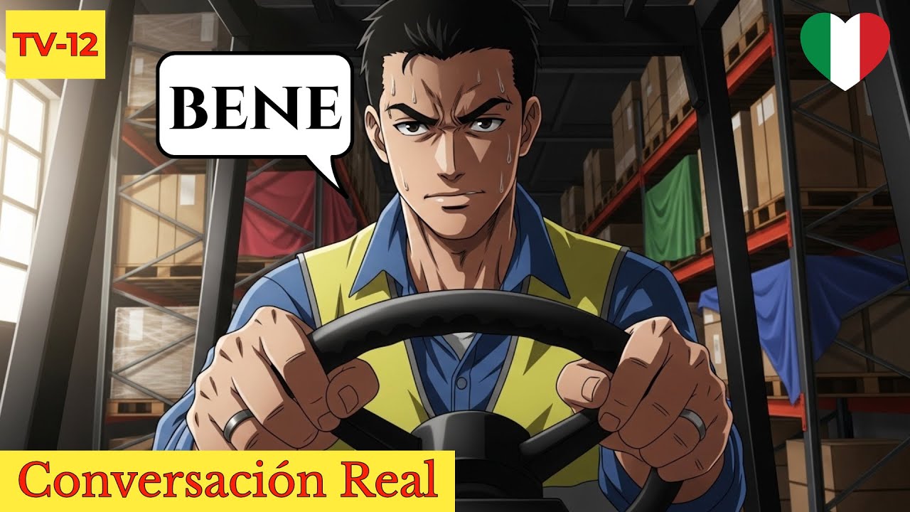 Italiano que Usan en un Almacén en Italia 🇮🇹 (Montacargas Real)