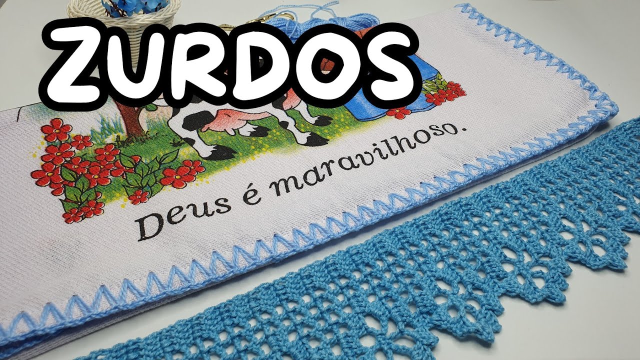 Crochet para Zurdos || Como Coser la Puntilla a la Tela.