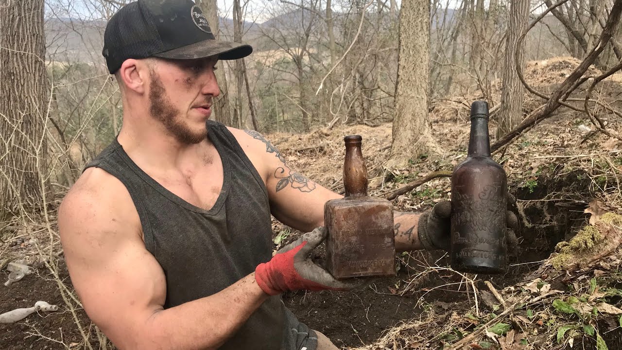 Bottle Digging all week long, privys, bottle dump, & a back hoe!