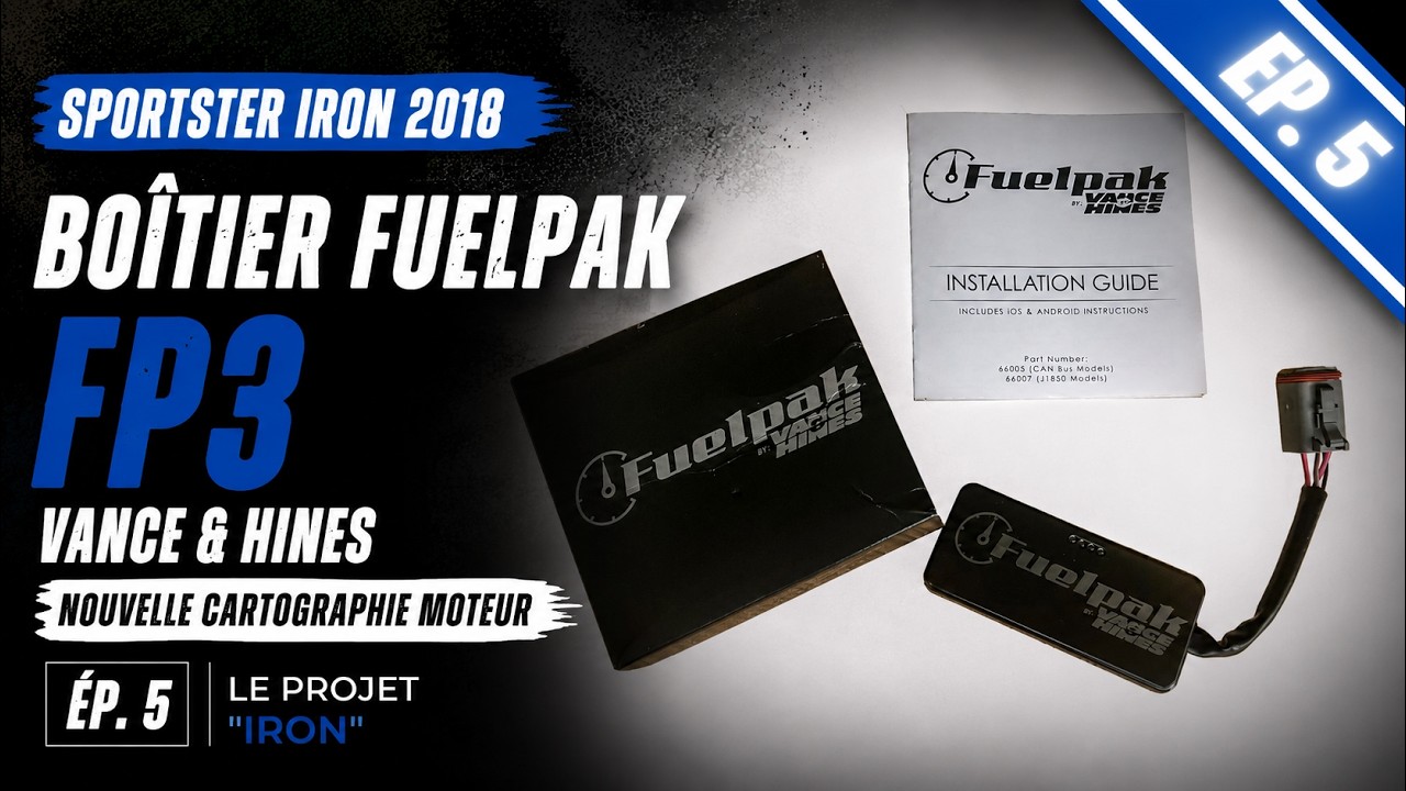 🛠️Projet Iron–Ép05: Stage1 Comment installer un Fuelpak FP3 et faire une carto avec son smartphone🏍️