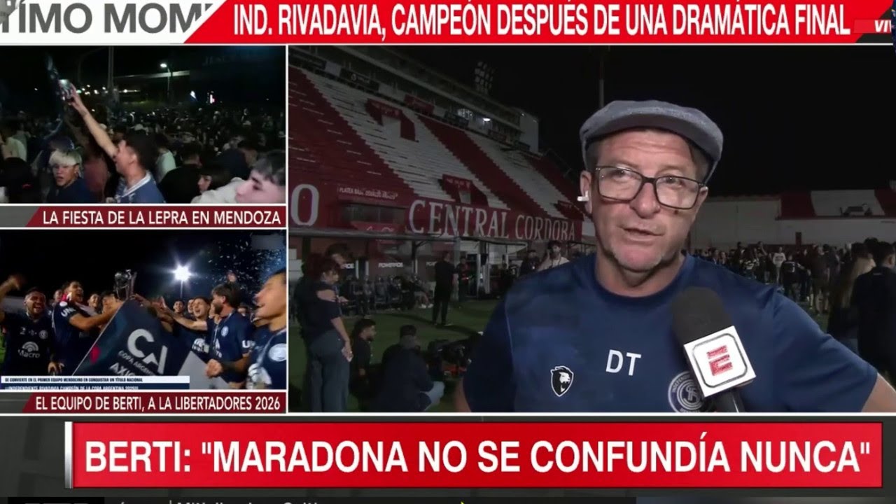 Independiente Rivadavia festeja: Berti y los jugadores analizaron la victoria