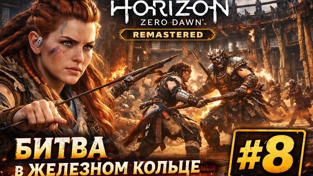 Horizon Zero Dawn Remastered #8 — Битва в Железном Кольце | Месть племени Нора и заражённые рыскари