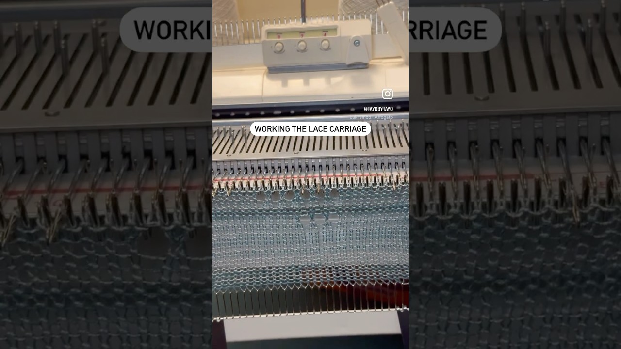 Must have for your machine &hellip; lace carriage #knittingmachine #knitpattern #knittingtutorial #yarn