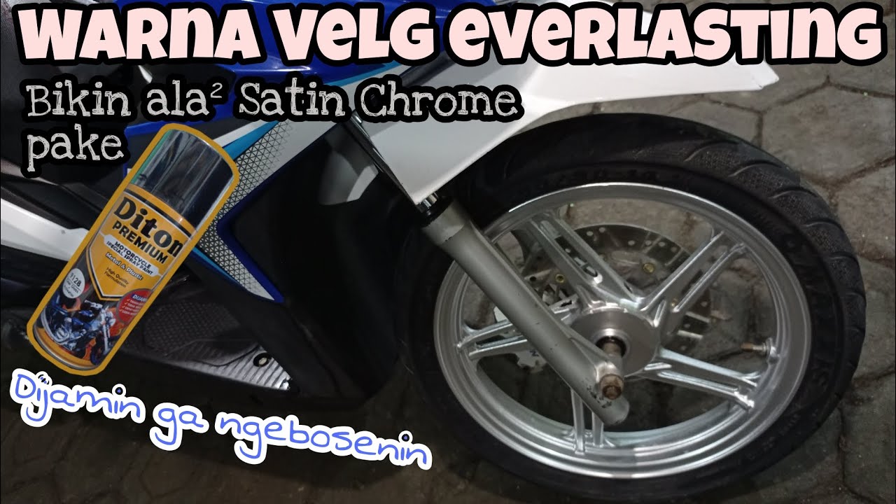 Satin chrome versi ekonomis | Repaint velg Silver metallic 9180 Diton premium