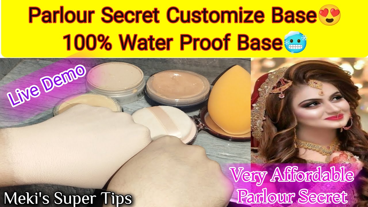 Parlour Secret Customize Base | Parlour Secret Waterproof Base| Perfesional Base Mixing Step by Step