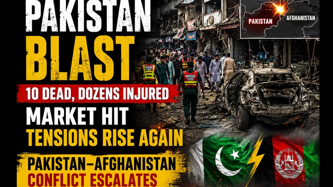 Deadly Pakistan Market Blast Kills 10 | Tensions With Afghanistan Rise Again