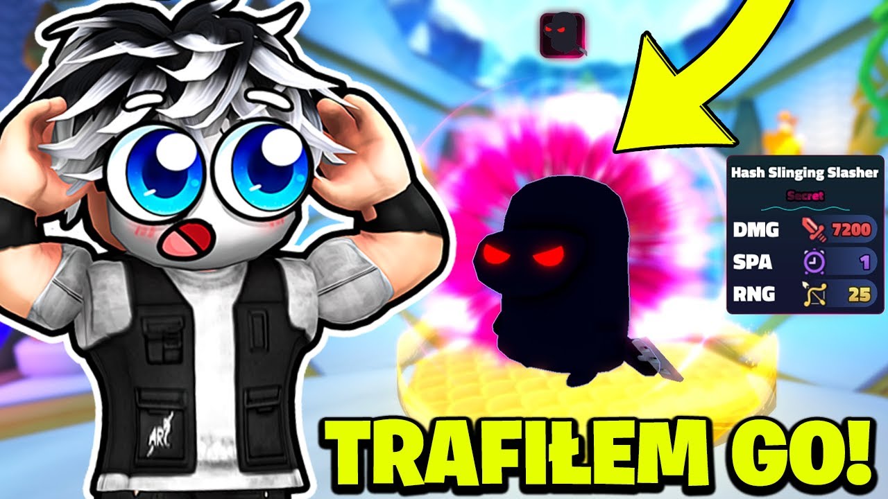 TRAFIŁEM NOWEGO SECRET HASH SLINGING SLASHER W SPONGEBOB TOWER DEFENSE! *GIGA FART!* Roblox