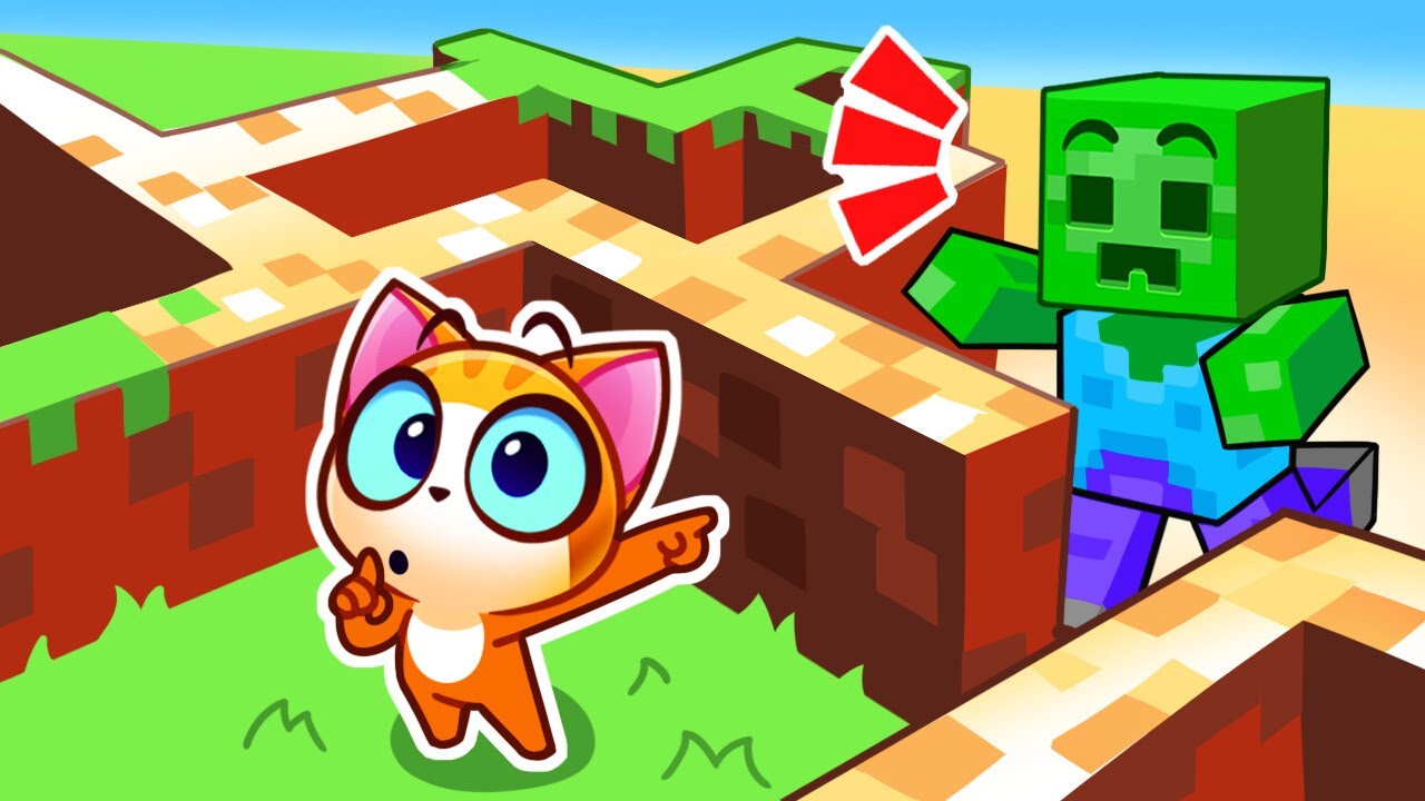 Desafío Mágico en Minecraft | Dibujos Animados Divertidos | Purr-Purr