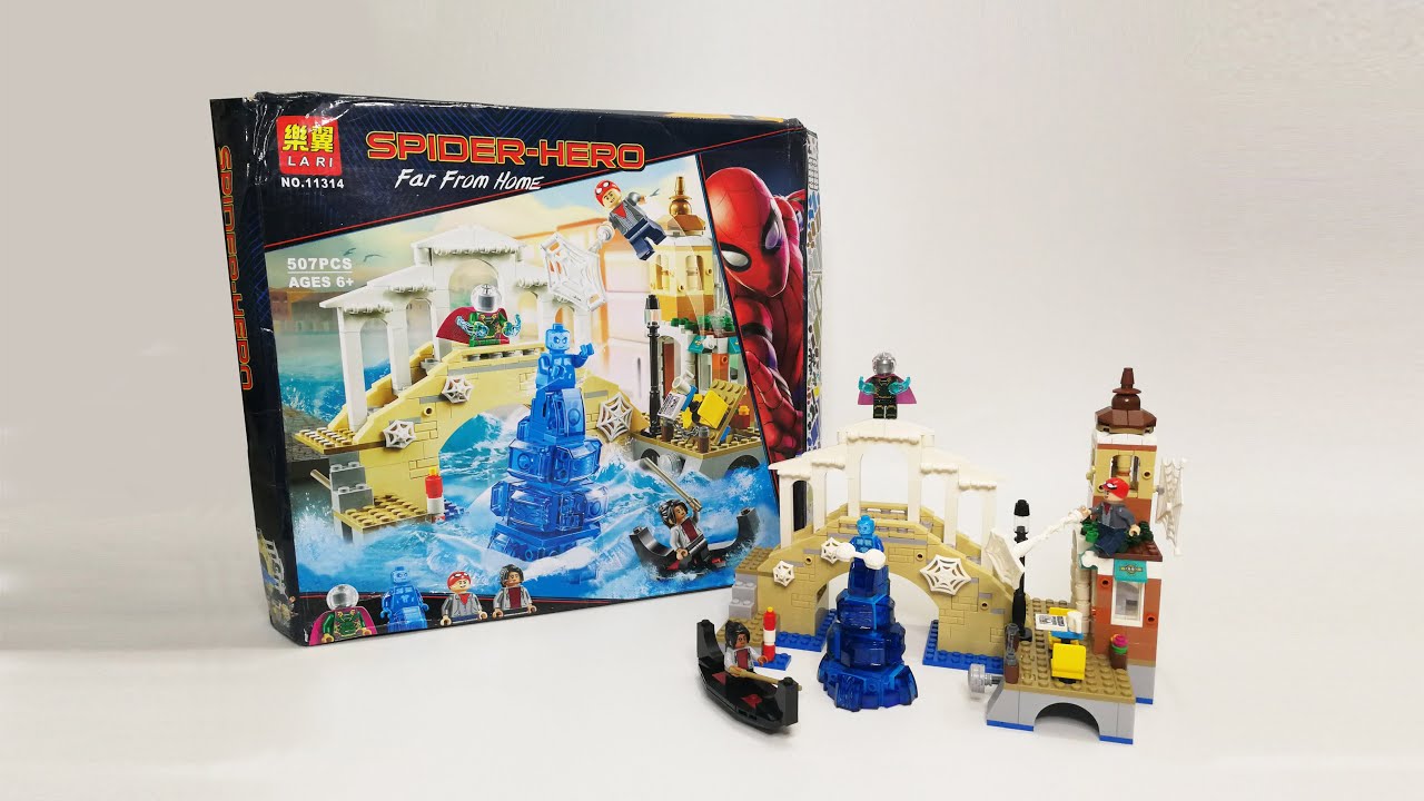 LEGO 76129 LARI 11314 MARVEL SPIDER-MAN FAR FROM HOME: HYRDO-MAN ATTACK