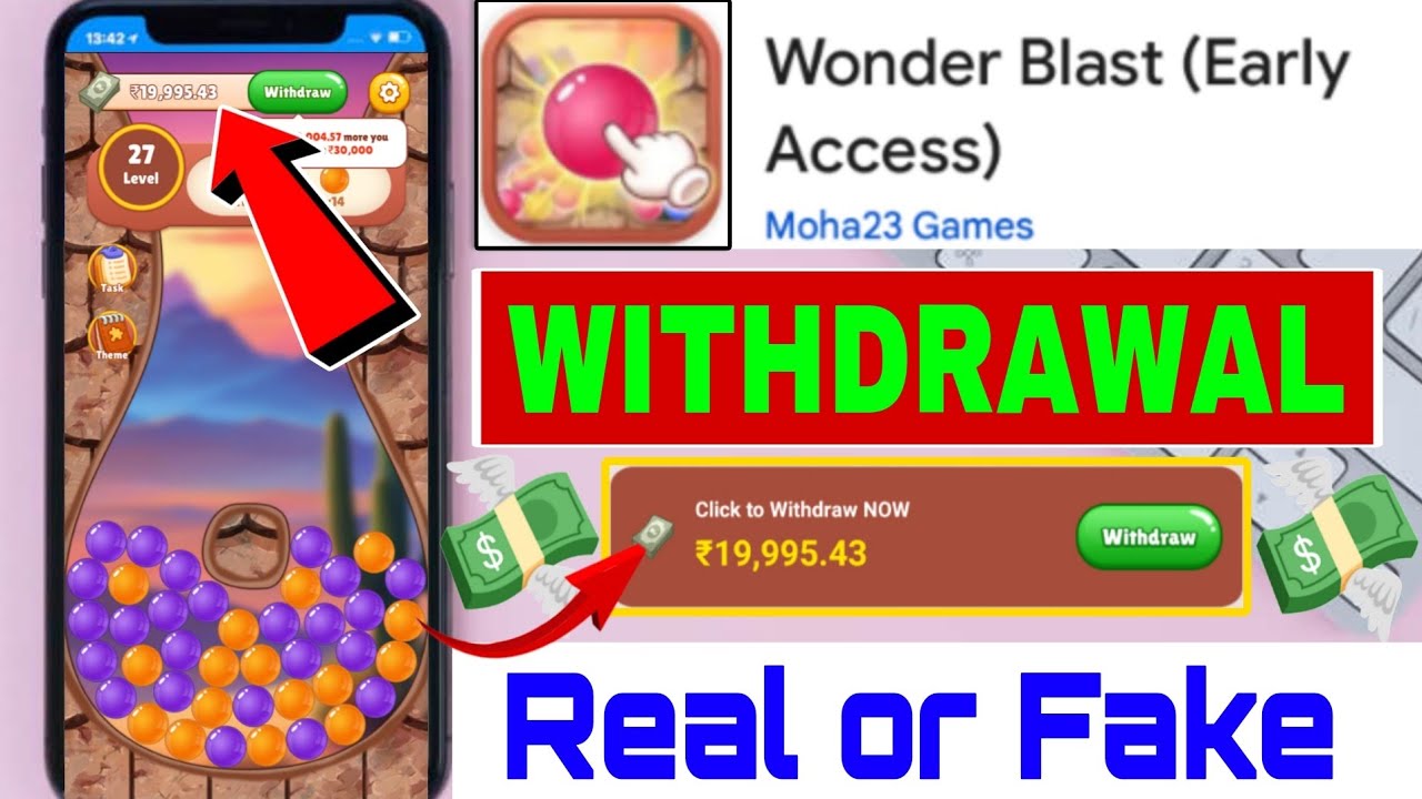 Wonder blast withdrawal | Wonder blast real or fake | Wonder blast game | Wonder blast game review