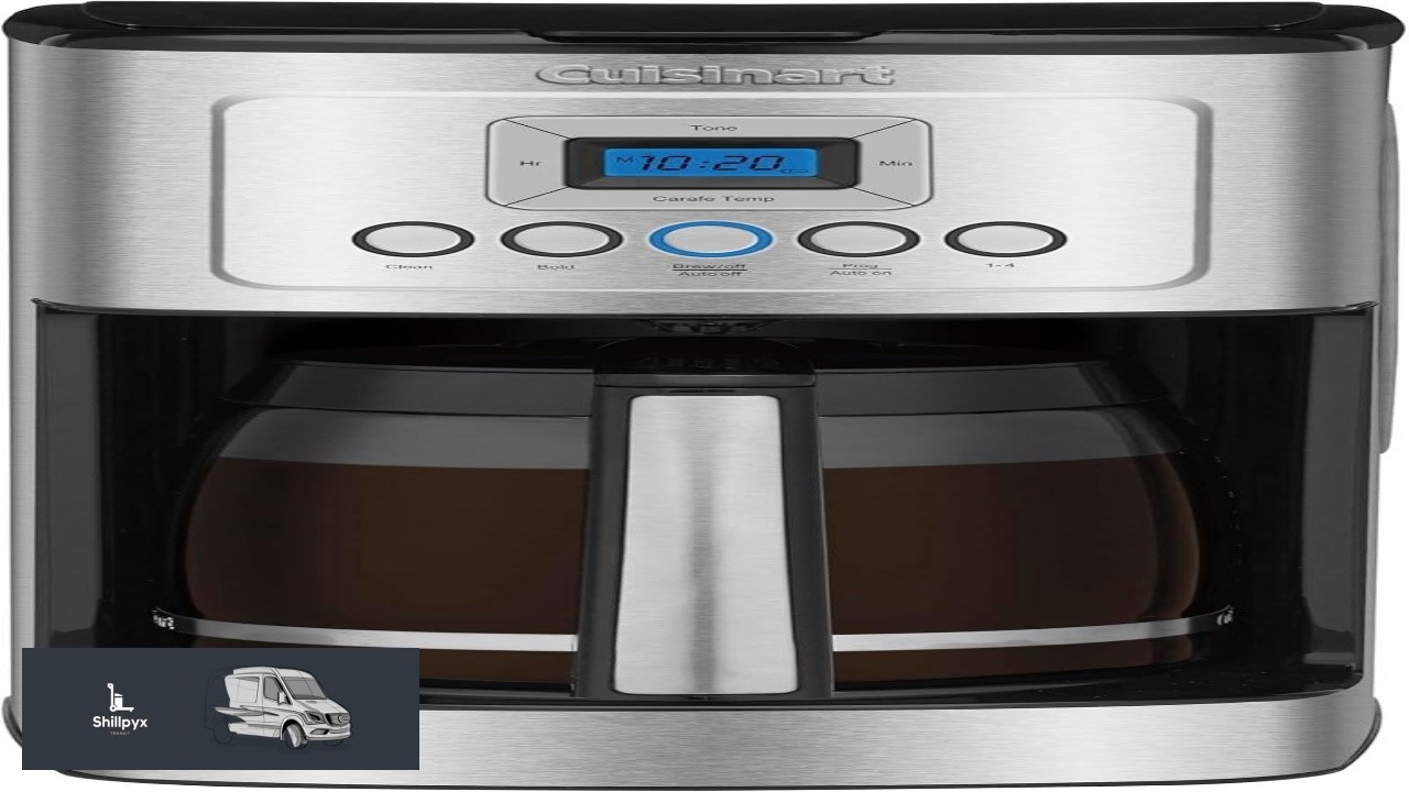 Cuisinart 14 Cup Coffee Maker Programmable PerfecTemp Glass Carafe Coffee Machine with 1 4