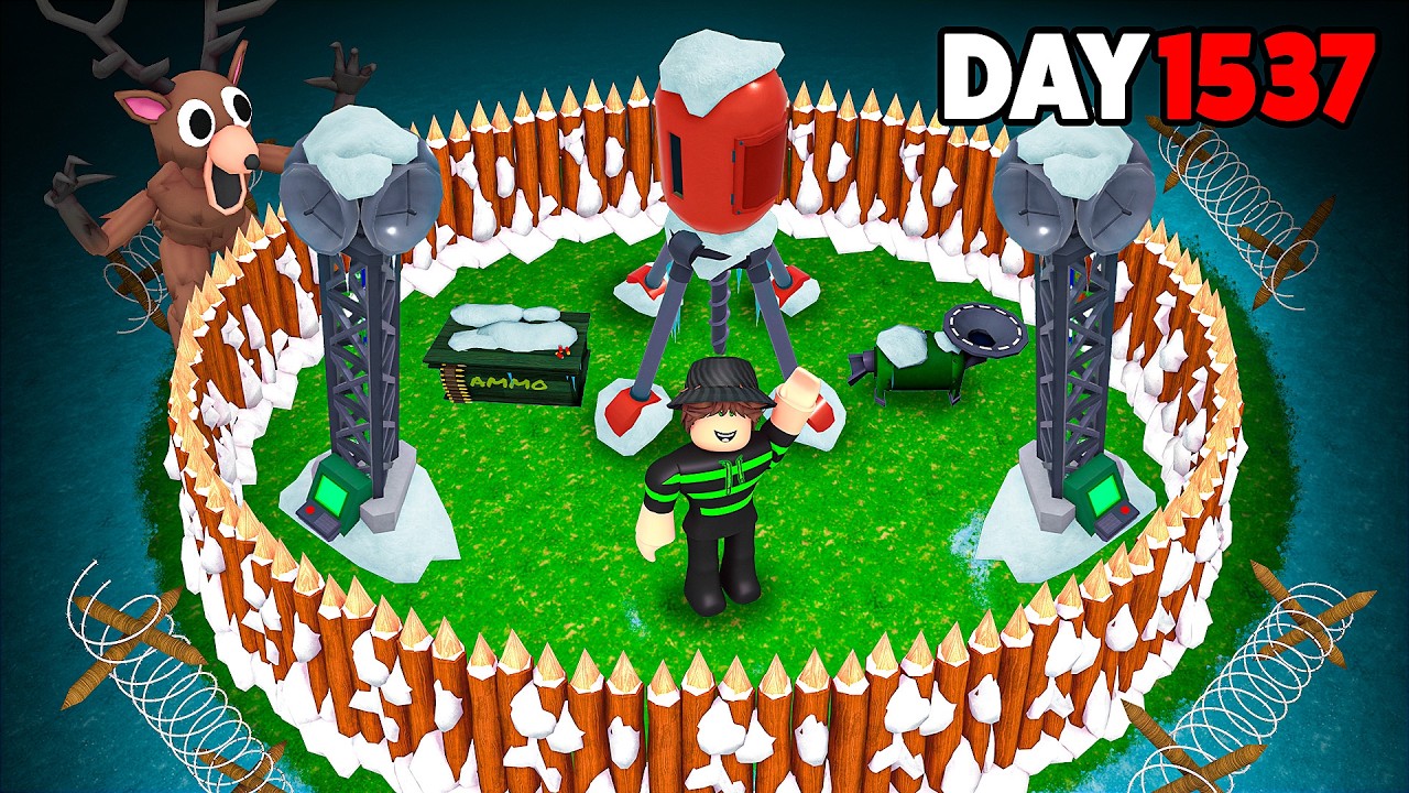 I Built The SAFEST SNOW BASE In 99 Nights In The Forest!
