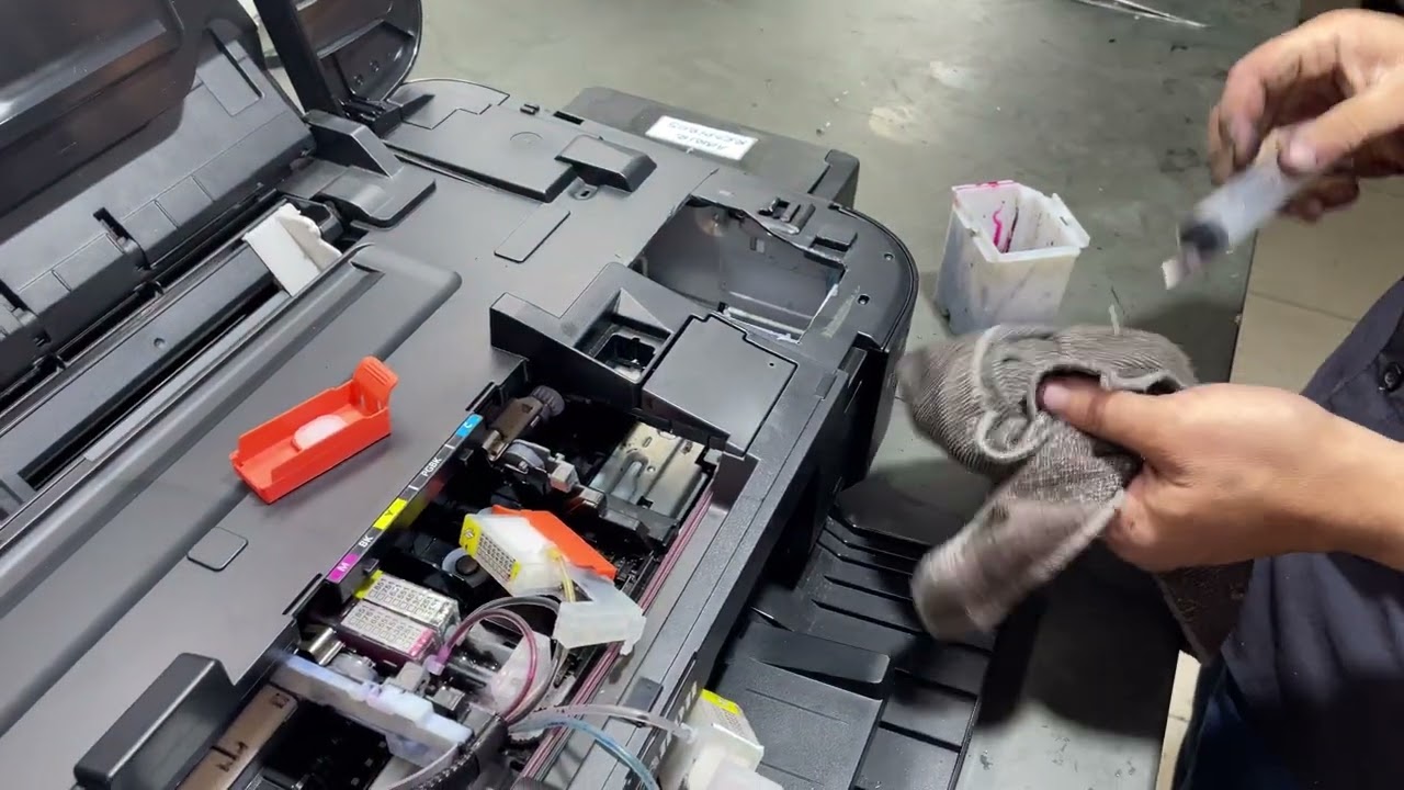 Como encher os cartuchos Chinês adaptado p Bulk ink na Canon ix6810.