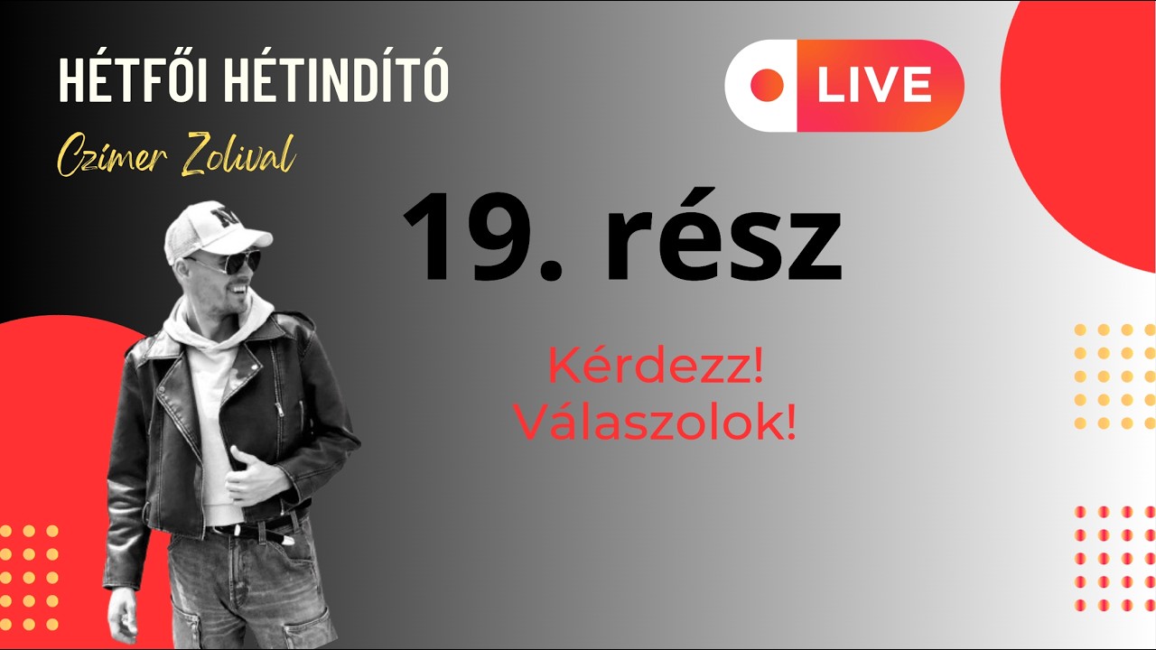 Hétfői hétindító Czímer Zolival - 19. rész
