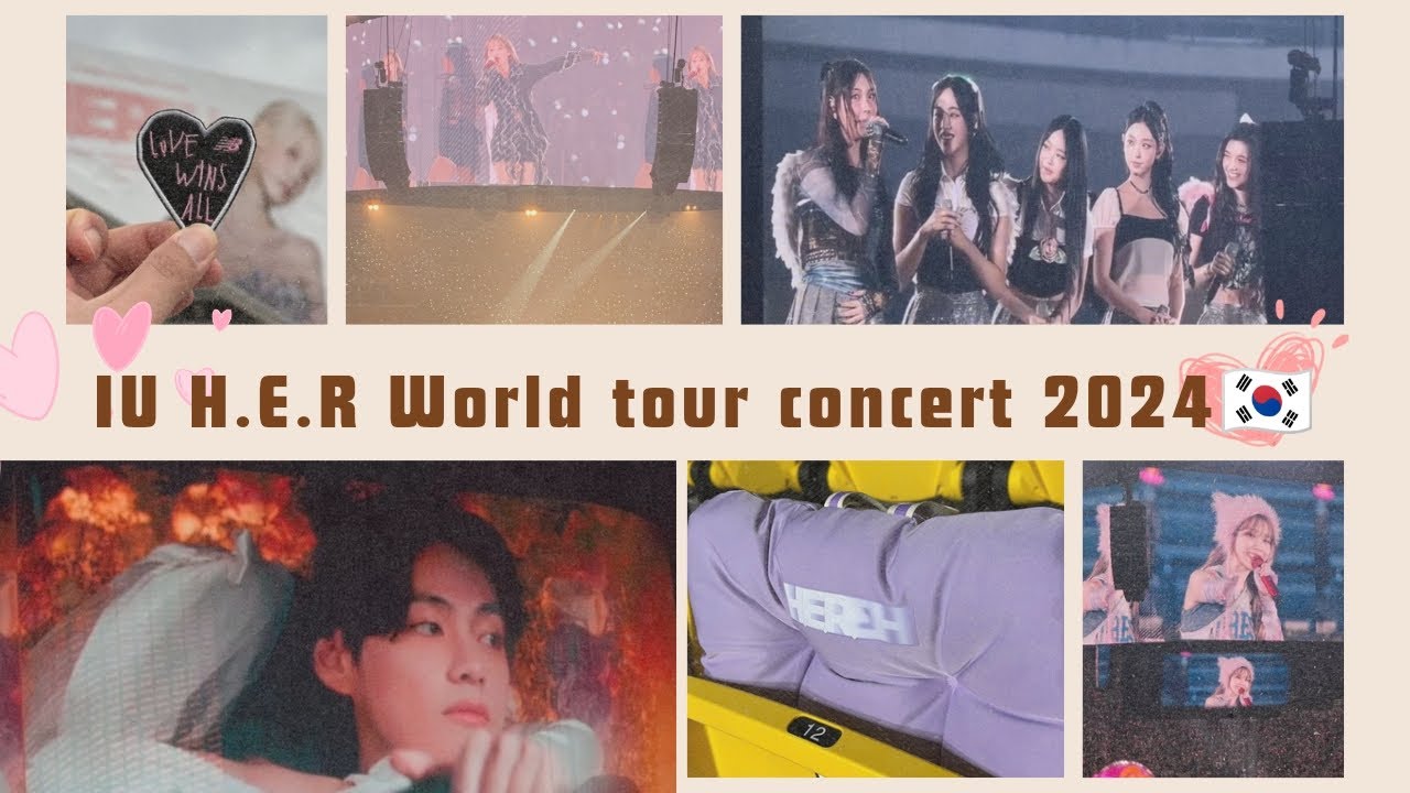 IU H.E.R world tour concert 2024🇰🇷 | IU concert in seoul Day-1🇰🇷|Taehyung on screen|Love Wins All