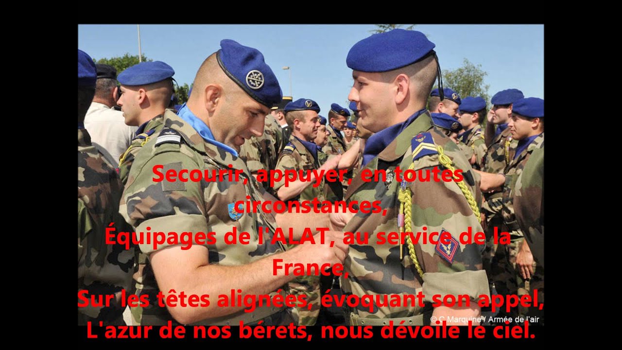 Chant de L'ALAT/ L'azur de nos Bérets