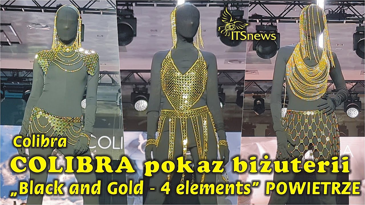 Pokaz biżuterii marki Colibra &bdquo;Black and Gold - 4 elements Biżuteria Colibra żywioł Powietrza