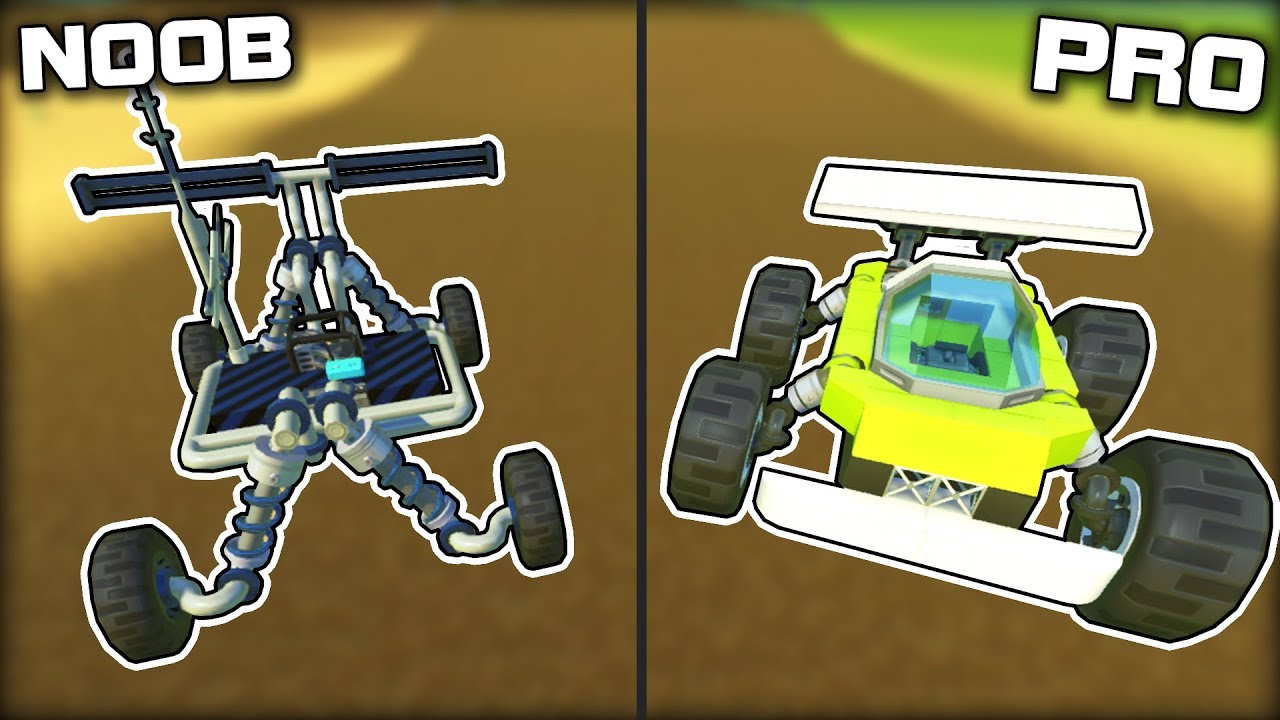 Гонки на дистанционном управлении NOOB против PRO! (Игровой процесс Scrap Mechanic)