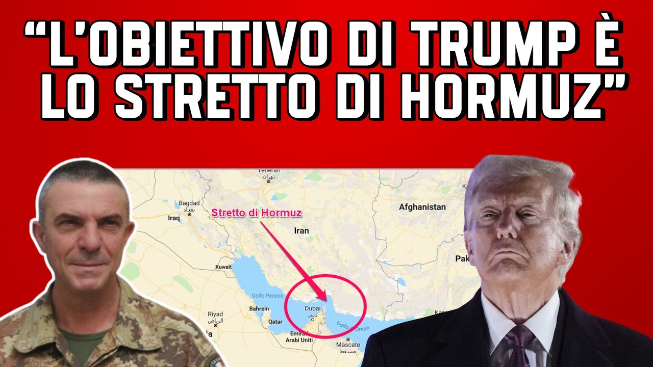 &ldquo;L&rsquo;OBIETTIVO di TRUMP &egrave; lo STRETTO di HORMUZ&rdquo;, ANALISI con GEN. CHIAPPERINI