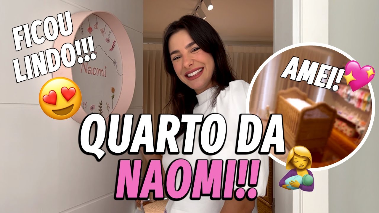 TOUR PELO QUARTO DA NAOMI *na casa nova* | Amanda Lunelli