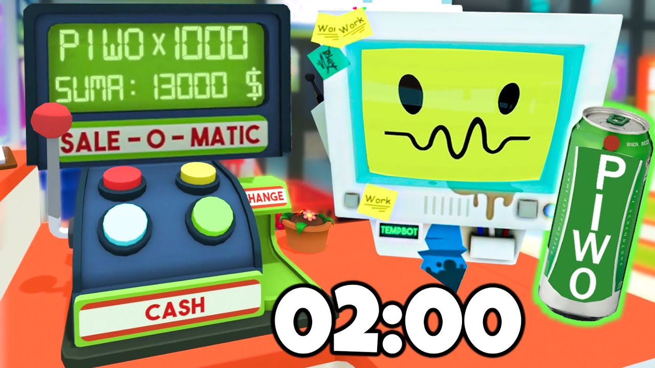 ❄️ PRACUJE 24H W SKLEPIE NA KASIE | JOB SIMULATOR |