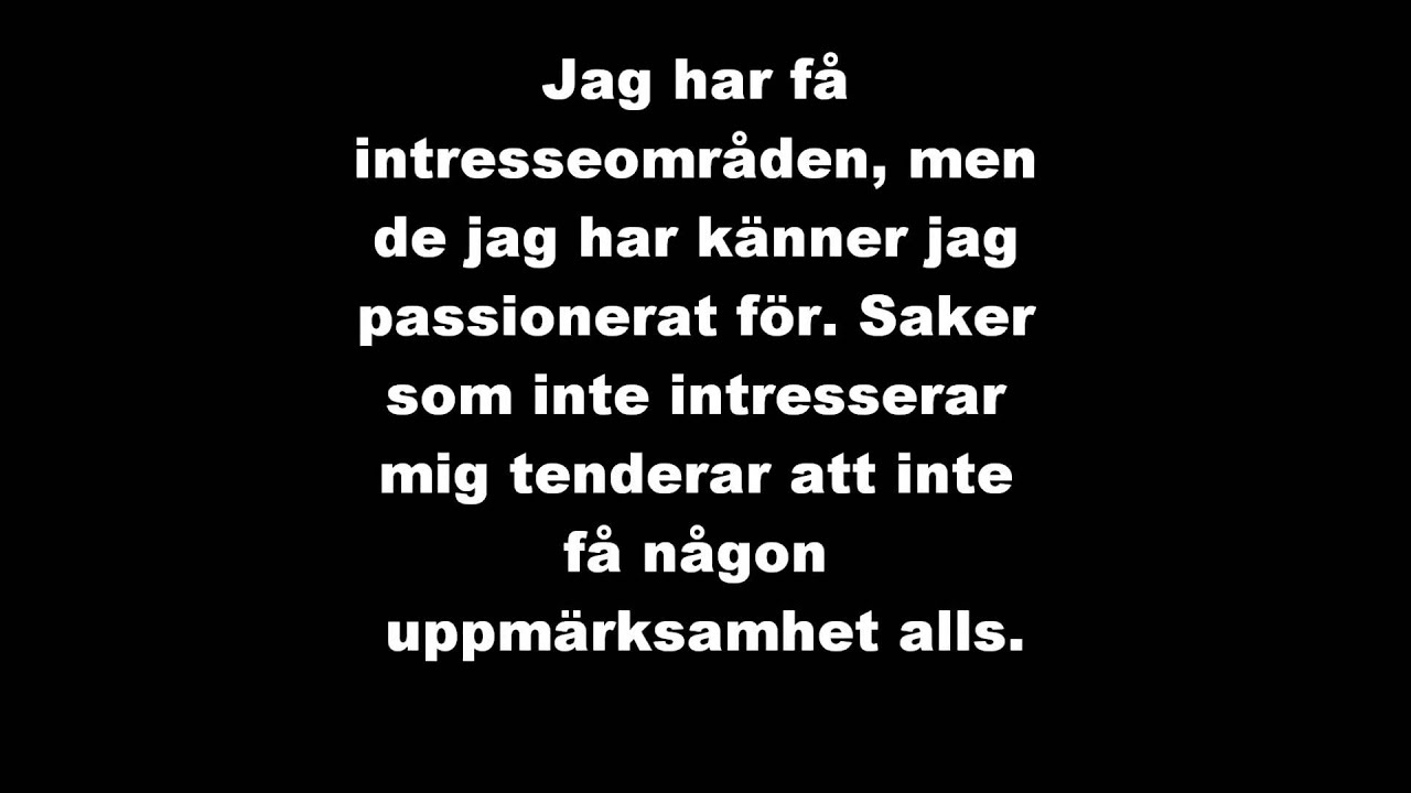 Hur autism är för mig