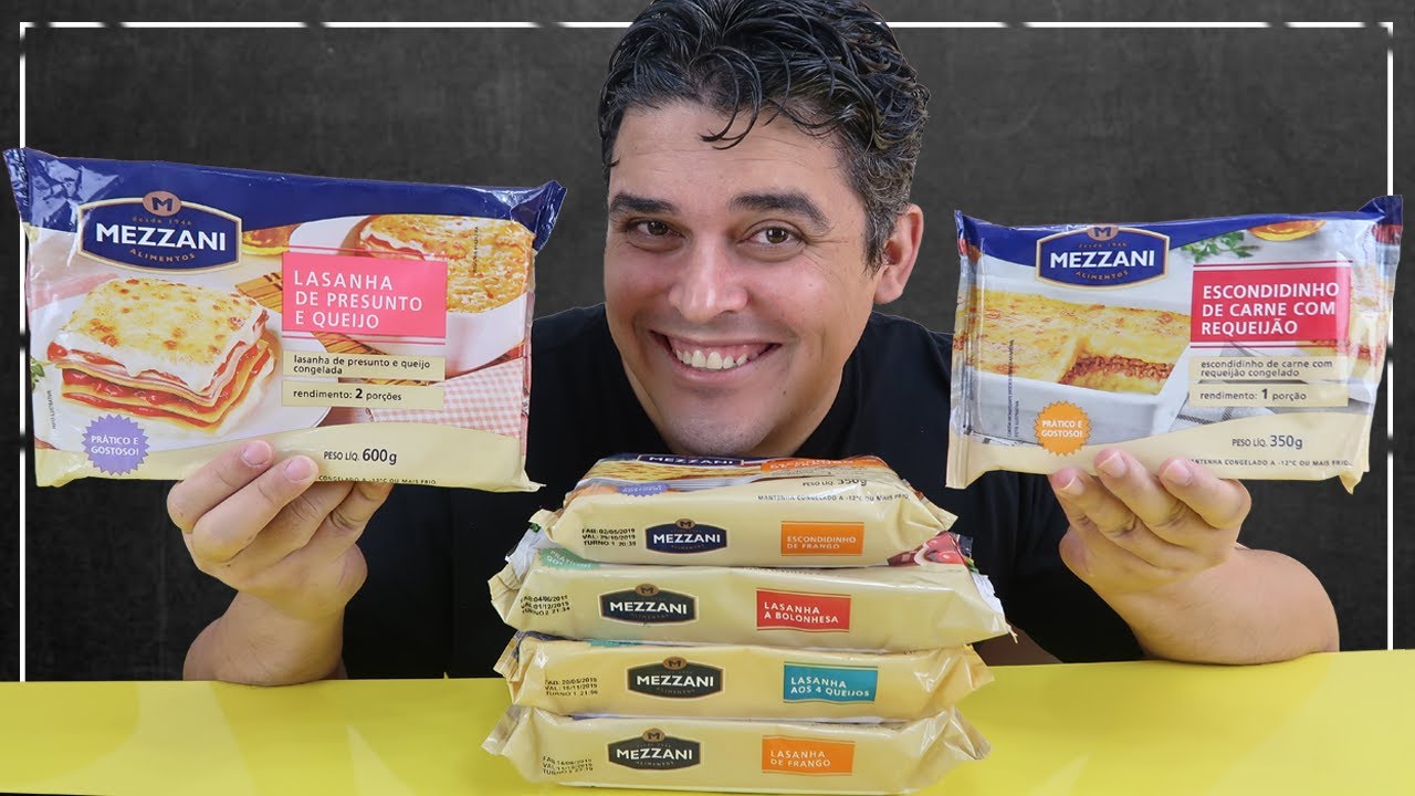 ESCONDIDINHO e LASANHA MEZZANI - Sabores Carne e Requeijão, Frango, Presunto, Bolonhesa e 4 Queijos