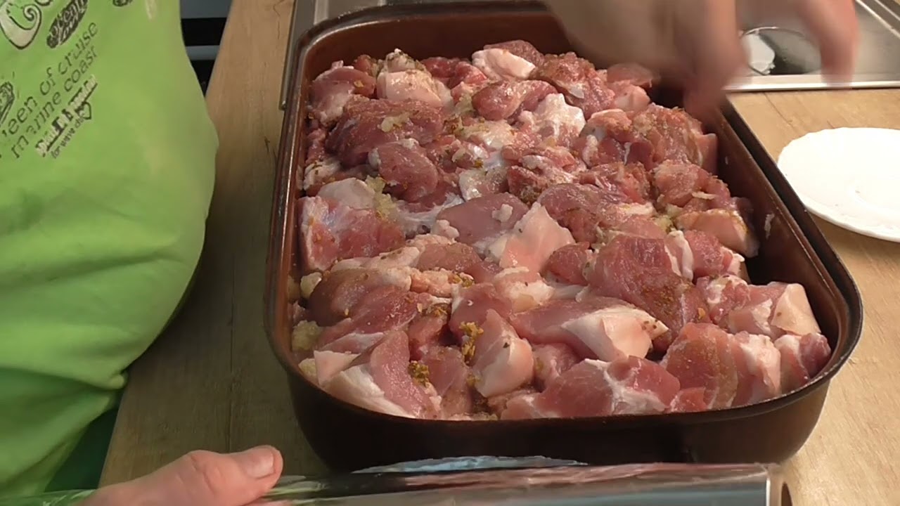 Domácí vepřovka z pečeného masa.