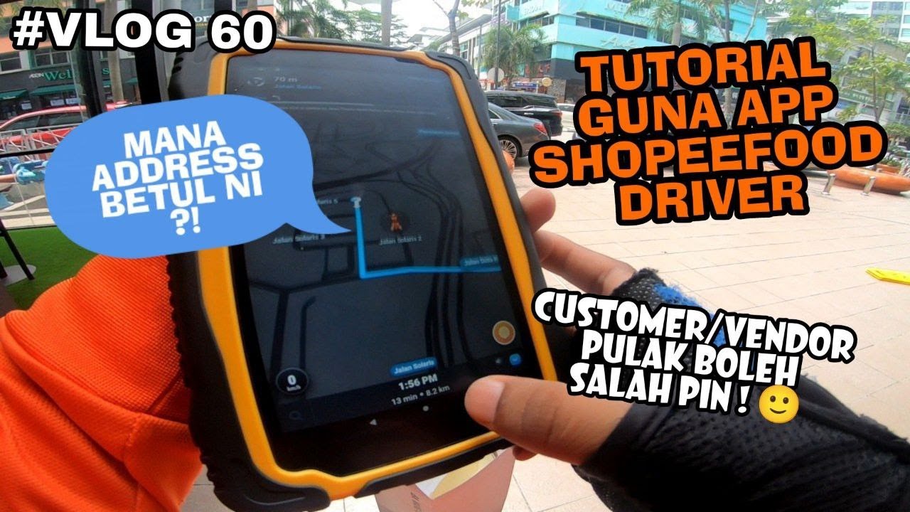SHOPEE FOOD l TUTORIAL GUNA APP SHOPEE FOOD DRIVER l CUSTOMER SALAH PIN