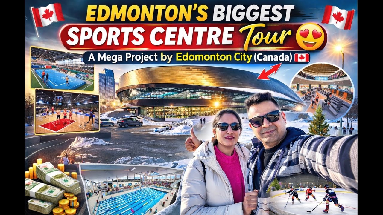First time Edmonton’s Biggest Sports Centre Tour vlog 😍 A Mega project by Edomonton city (Canada) 🇨🇦