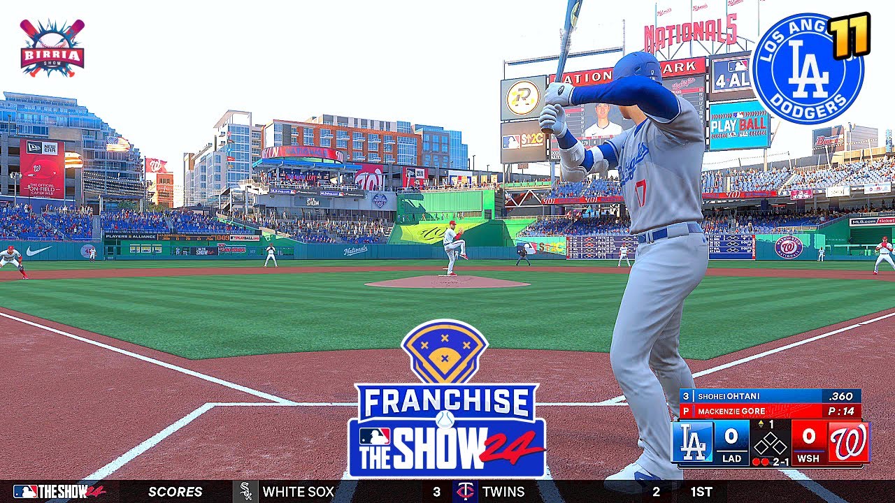 MLB The Show 24 Los Angeles Dodgers vs Washington Nationals - Franchise Mode #11 - Gameplay PS5 HD