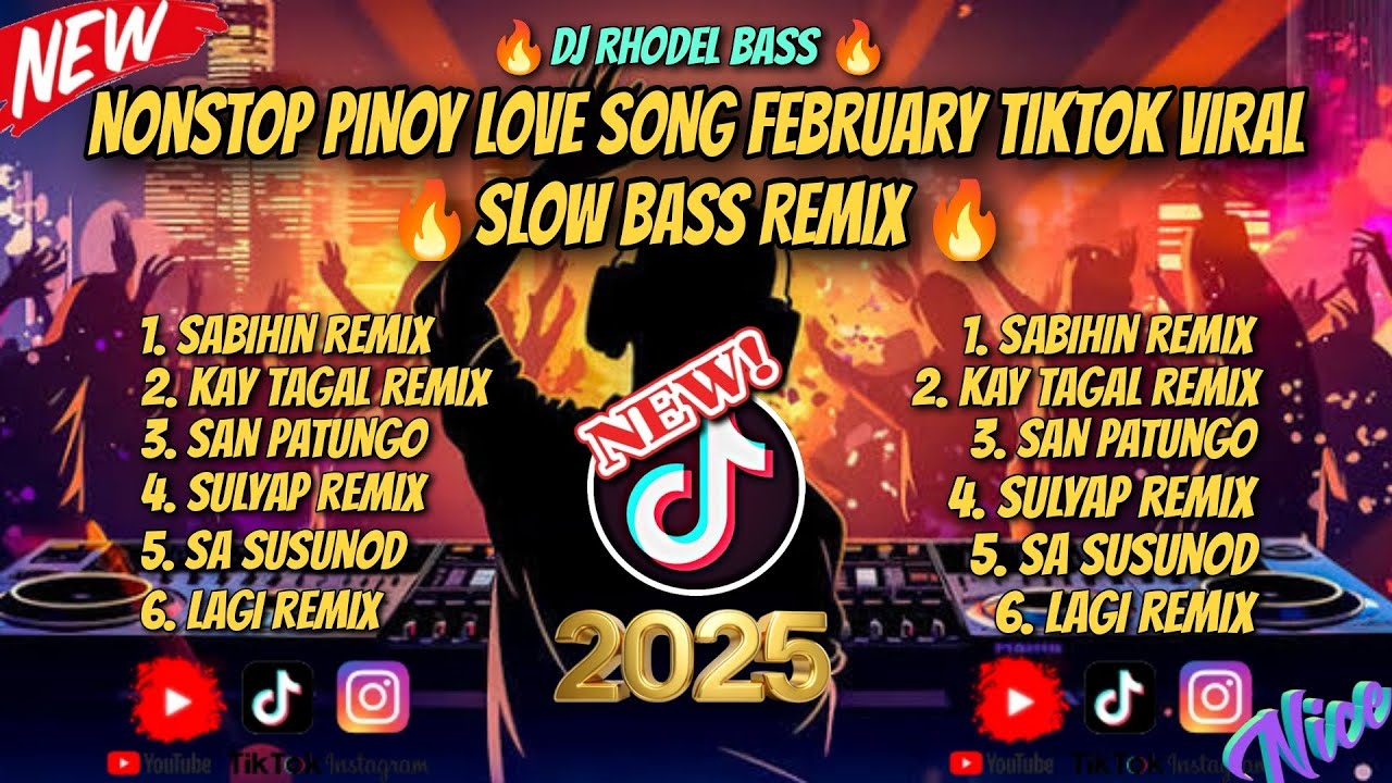 🔥 NONSTOP PINOY LOVE SONG FEBRUARY TREND TIKTOK VIRAL SLOW BASS REMIX/ DJ RHODEL BASS 🔥