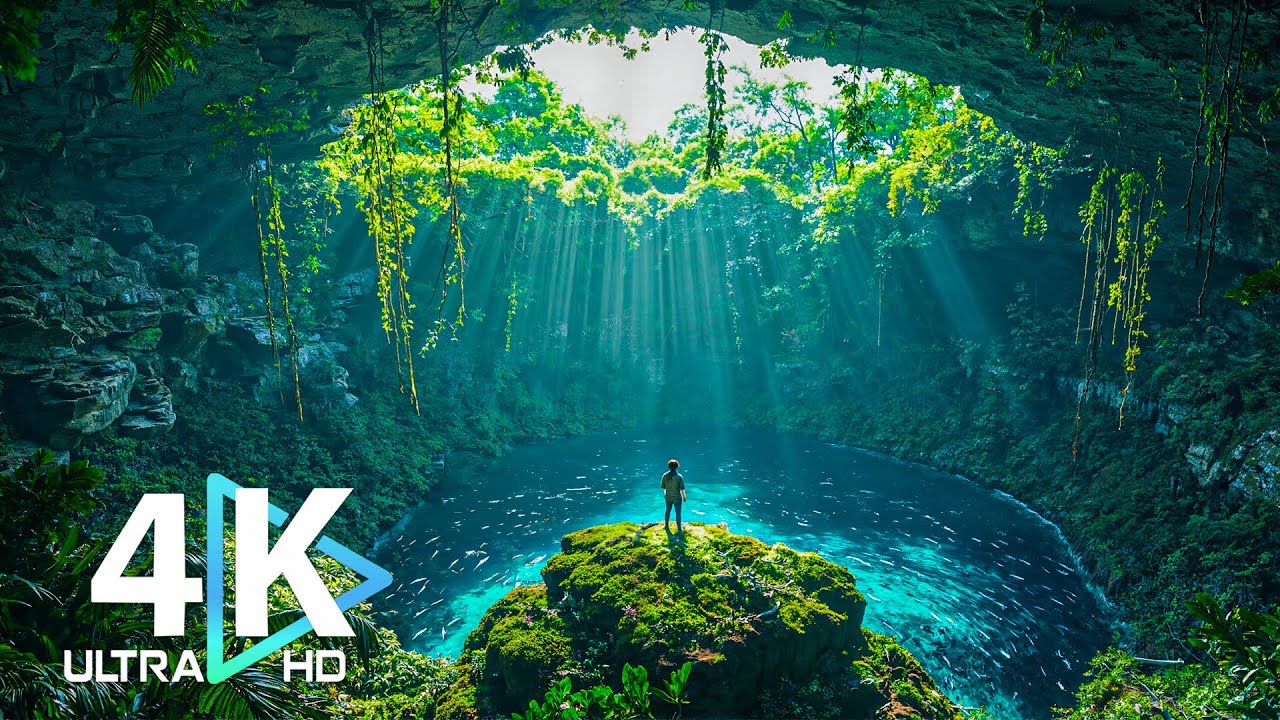 Inner Peace : 4K UHD Cinematic Nature Film with Relaxing Music | Stress Relief