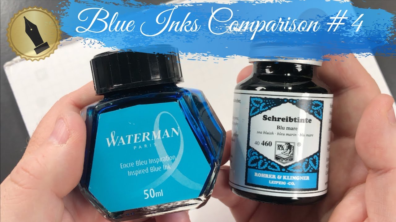 Blue Inks Comparison #4