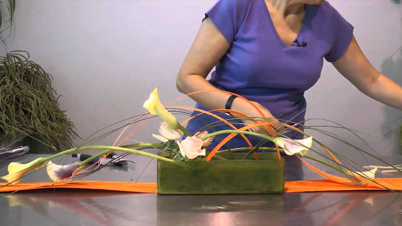 Trabajo floral: Centro horizontal