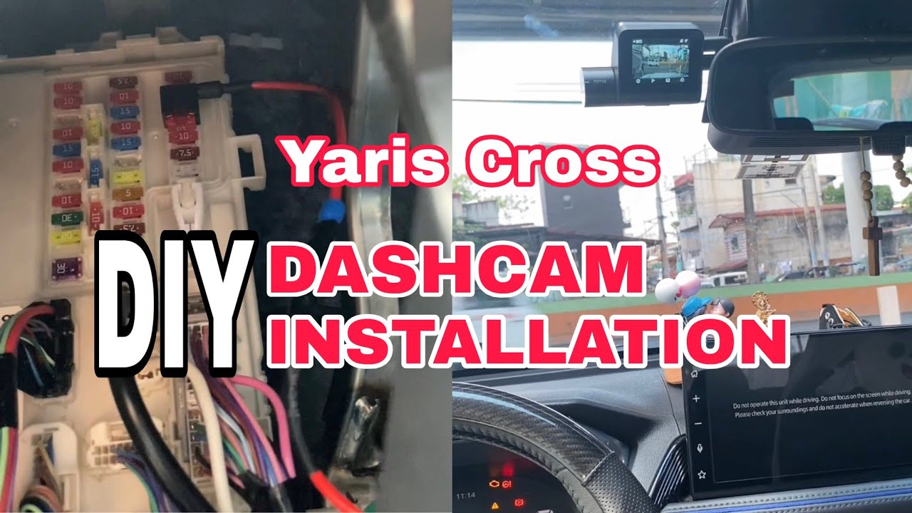 Dashcam installation | DIY Toyota Yaris Cross #installation #dashcam #car 
