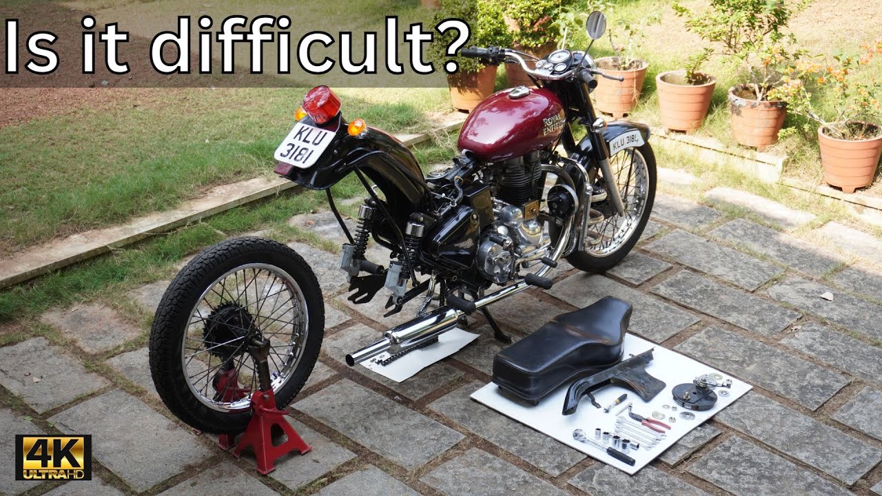 Bullet 350 | Cycle hub | How to change rear tyre easily | Royal Enfield