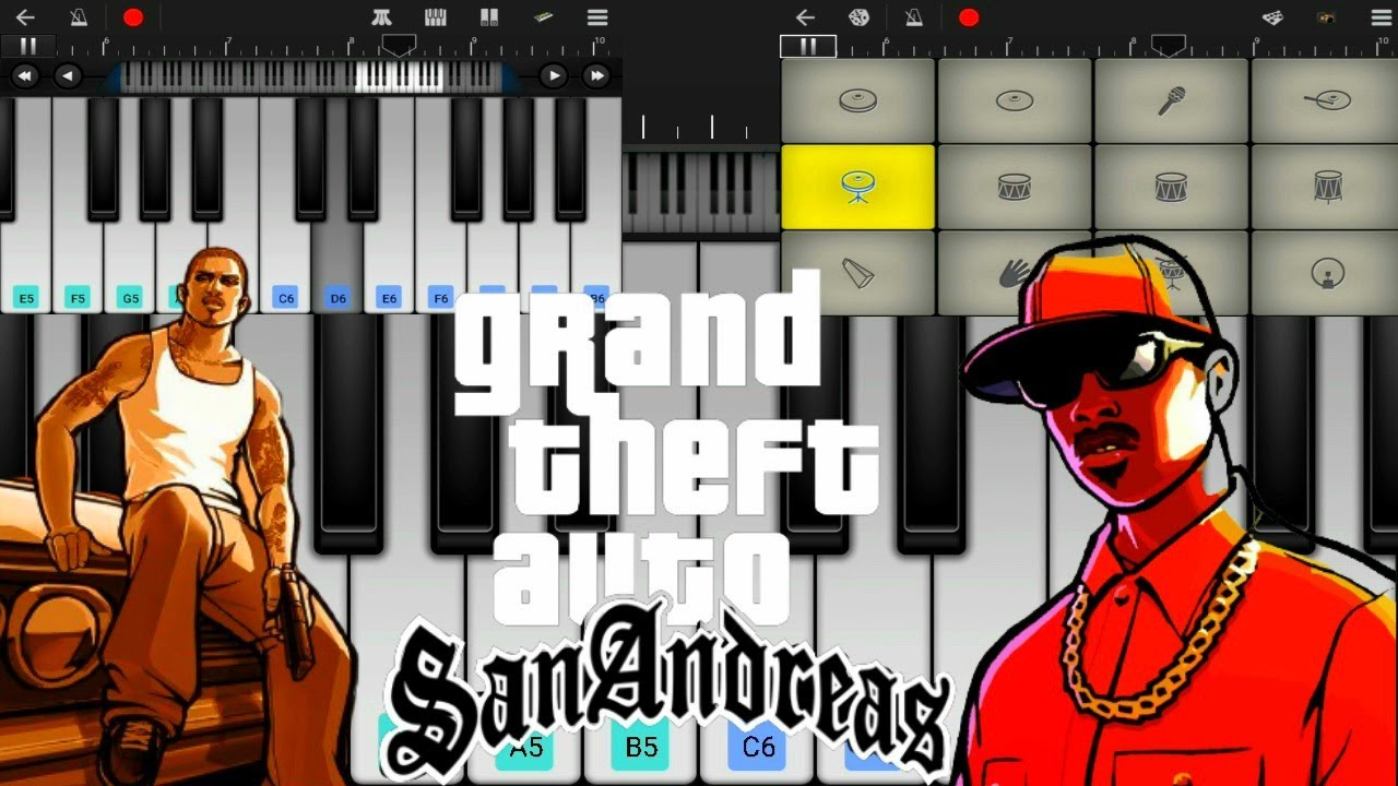 GTA San Andreas Theme | Walk Band Cover | piano & drumming | Sam Bgm