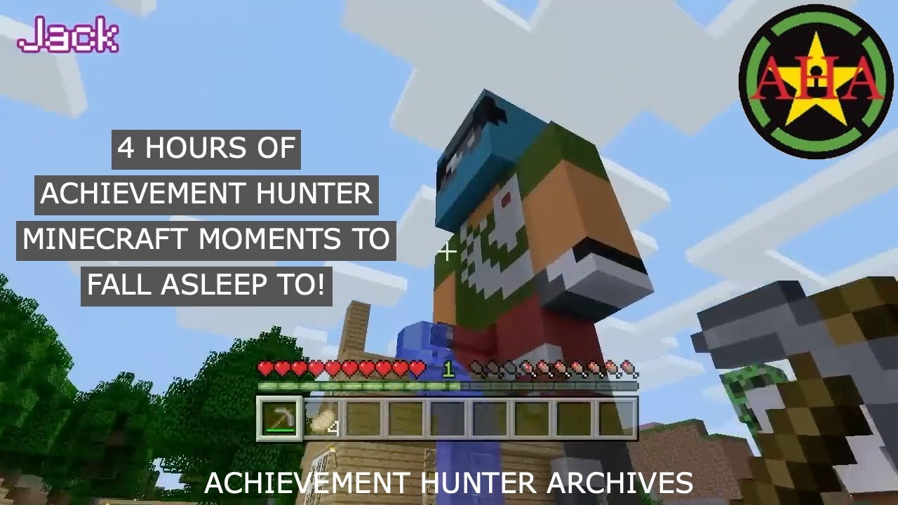 4 HOURS OF THE GREATEST ACHIEVEMENT HUNTER MINECRAFT MOMENTS TO HAVE THE GREATEST SLEEP TO!