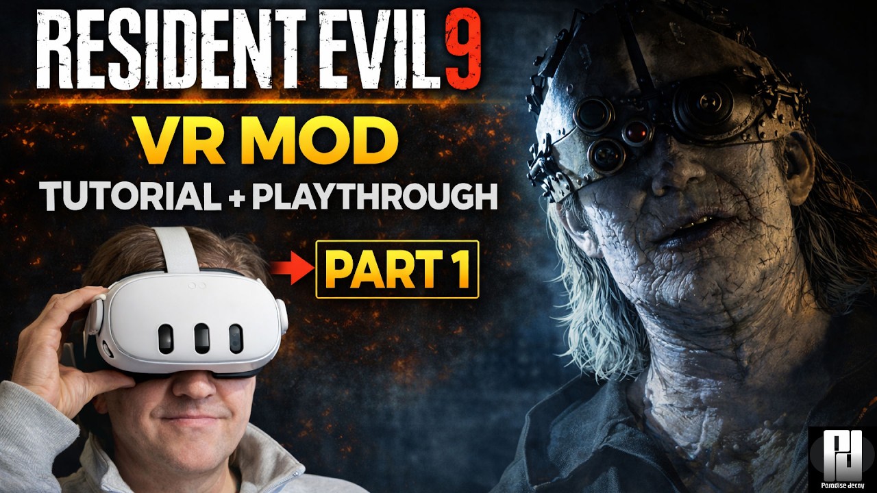 TUTORIAL! - Resident Evil Requiem VR MOD + Full VR Playthrough (Part 1)